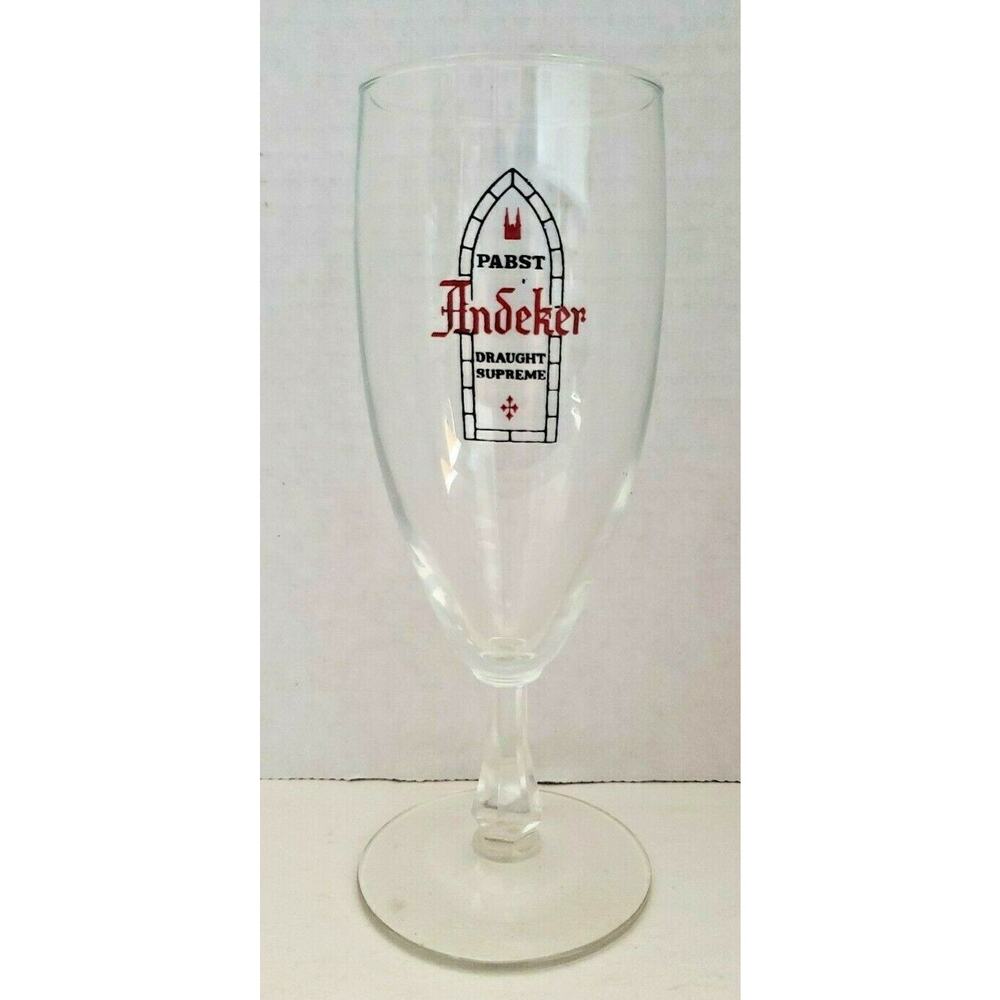 Vintage Rare 1970's Pabst Andeker Beer Barware Glass 10 oz.β U205